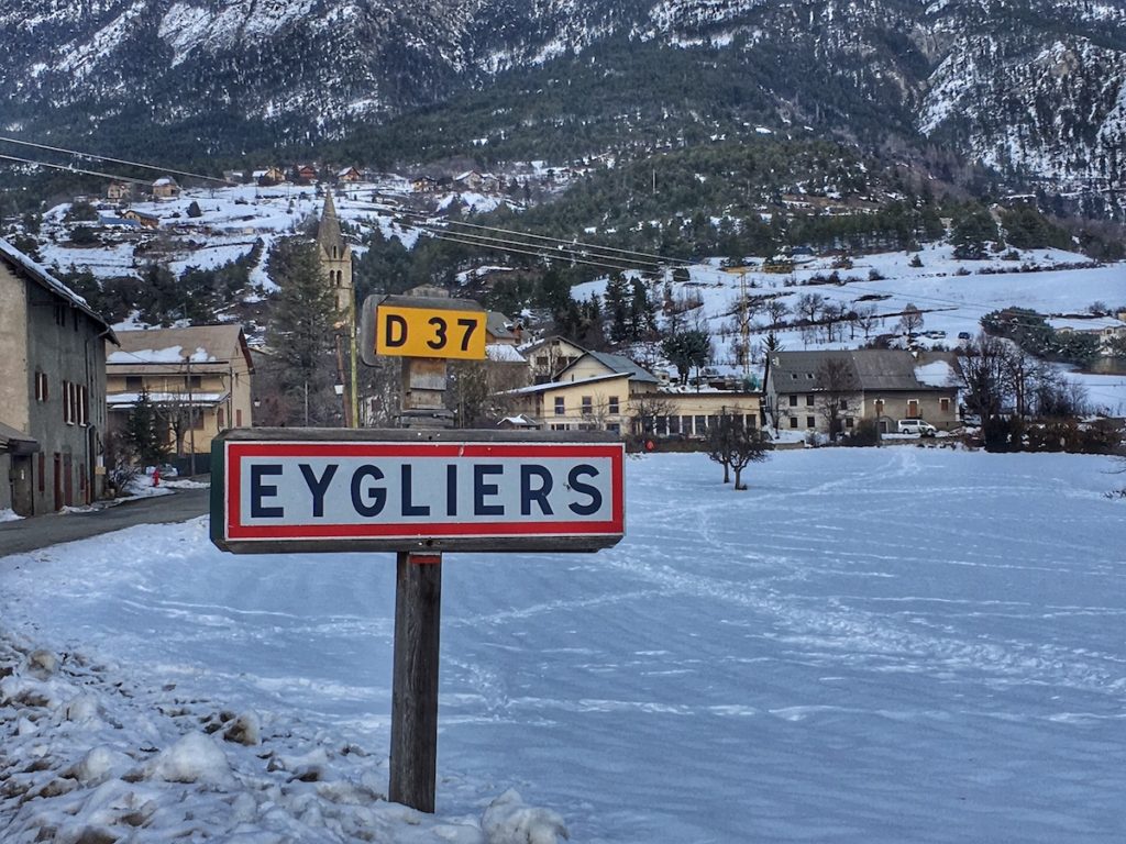 Eygliers en hiver