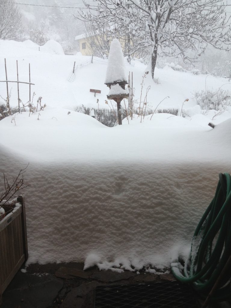 Neige en abondance à la Font d'Eygliers