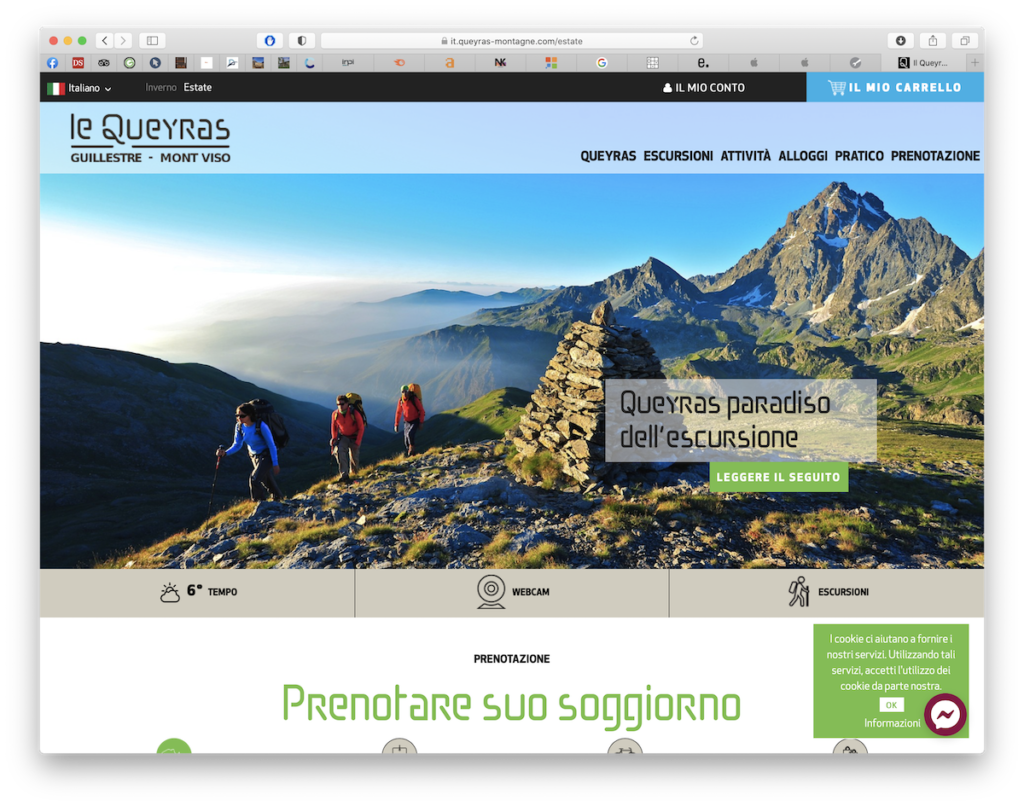 Menu Italien - site de l'Office de Tourisme