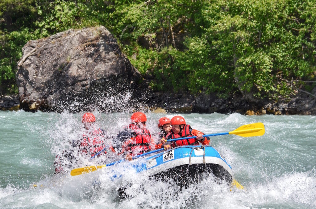 Rafting sur la Durance proche d'Eygliers